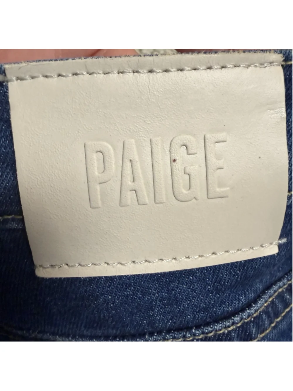 Paige 26 Leenah Ankle Jeans Saint Tropez Wide Leg Frayed Hem EUC Mid Rise $249 - Picture 9 of 10
